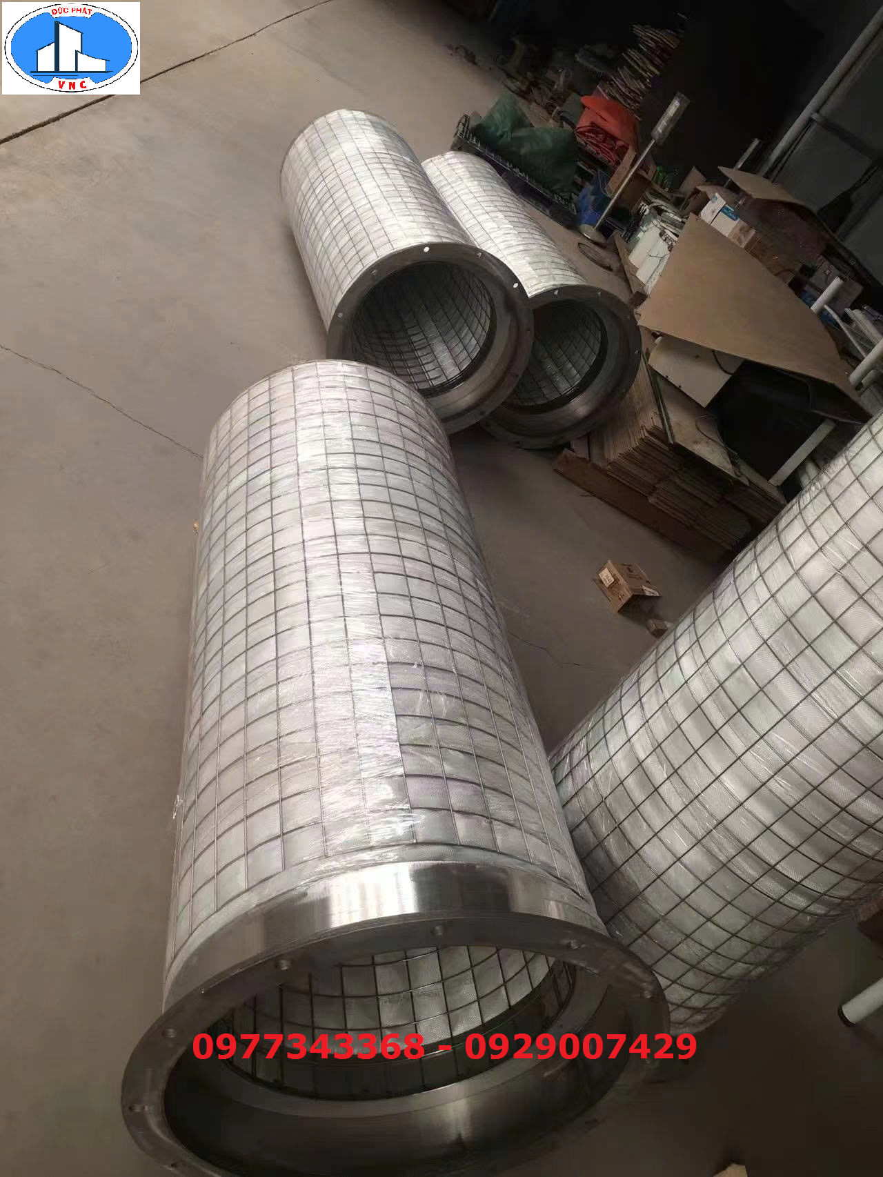 Bộ lọc bụi, khói lẫn dầu dạng sương mù bằng bông thủy tinh D600*5000mm